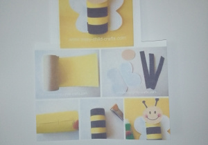 Instrukcja wykonania przez dzieci pszczółki z materiałów papierniczych